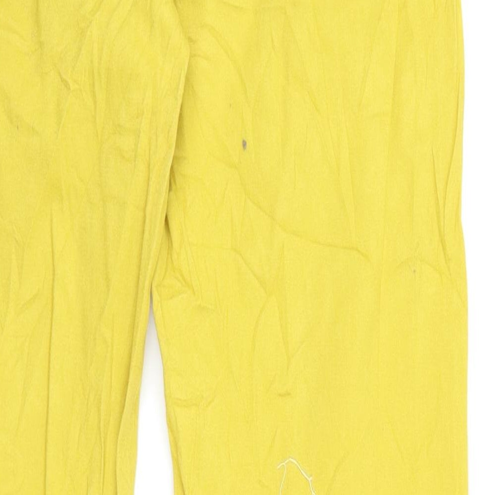 sunbird Womens Yellow  Denim Straight Jeans Size 32 L26 in