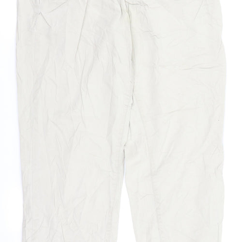 H&M Womens Beige   Chino Trousers Size 8 L26 in