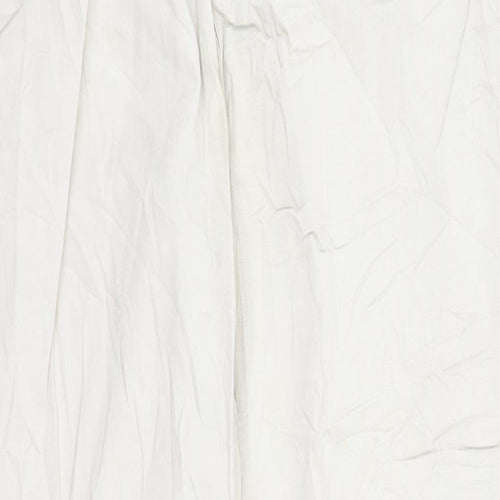 H&M Womens Beige   Chino Trousers Size 8 L26 in