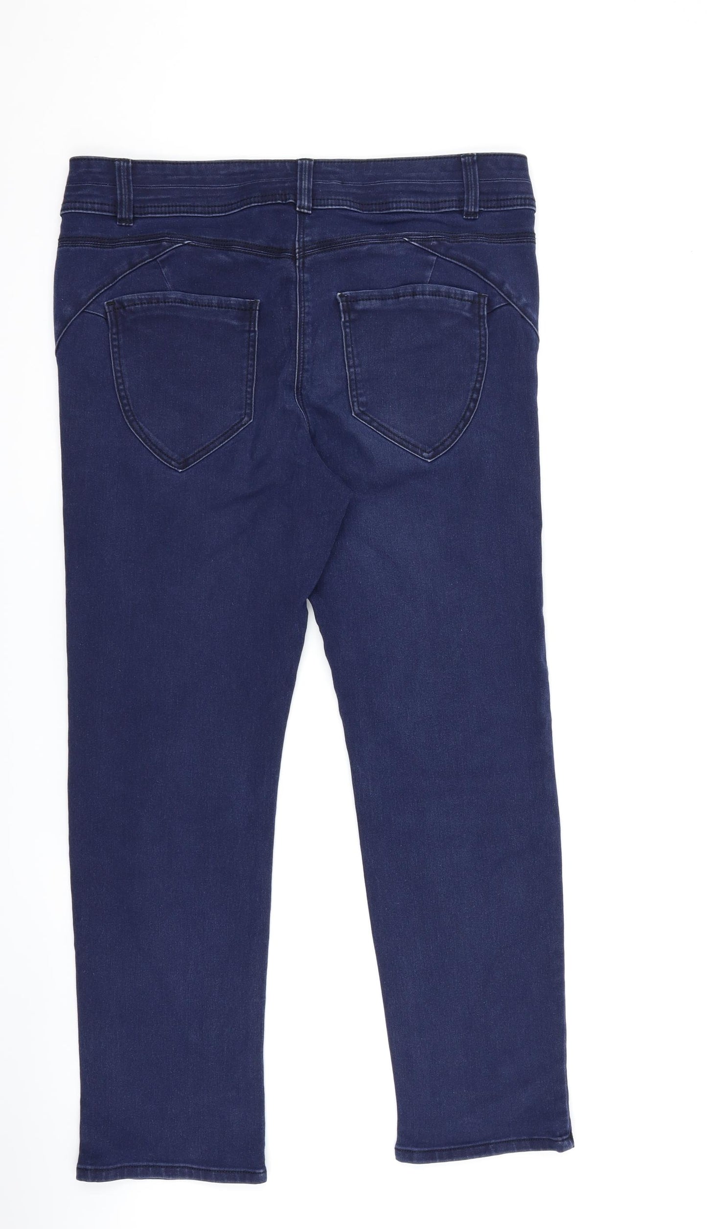 Bonmarché Womens Blue  Denim Skinny Jeans Size 16 L27 in