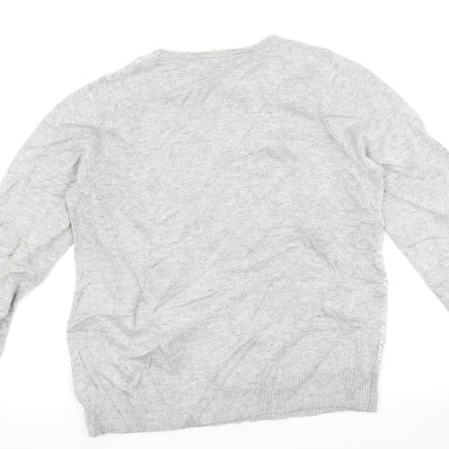Bonmarché Womens Grey   Pullover Jumper Size 16  - star
