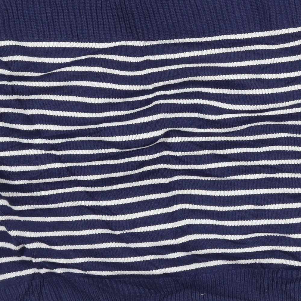 Gap Womens Blue Striped  Pullover Jumper Size M