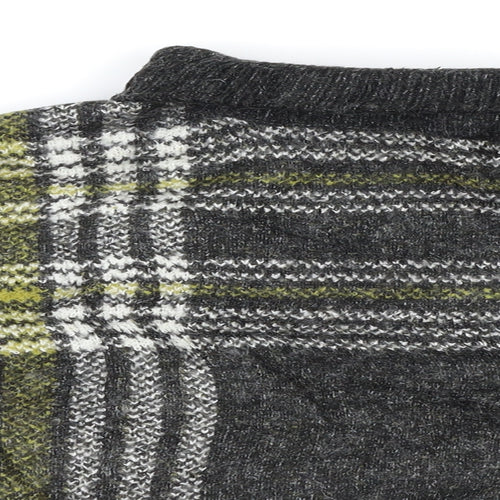 New Look Womens Grey Check  Pullover Jumper Size S