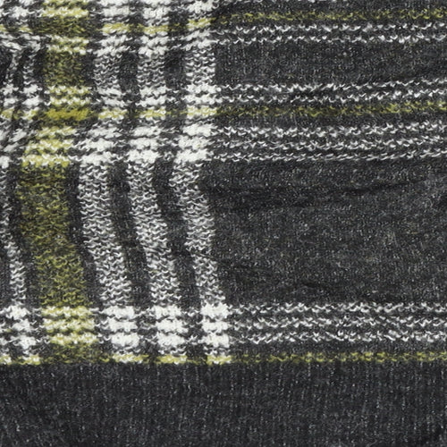 New Look Womens Grey Check  Pullover Jumper Size S
