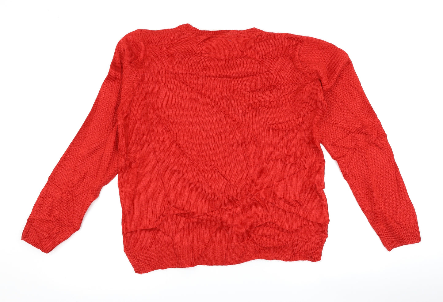 Papaya Womens Red   Pullover Jumper Size M  - Christmas Reindeer