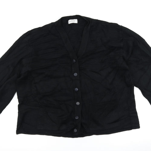 care Womens Black   Cardigan Jumper Size L