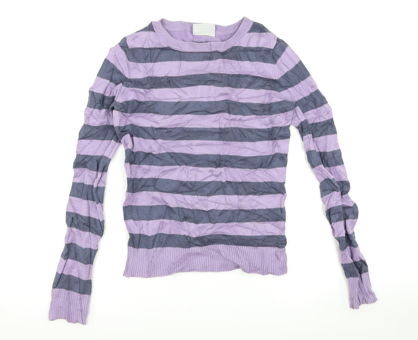 Atmosphere Womens Purple Striped  Pullover Jumper Size 8