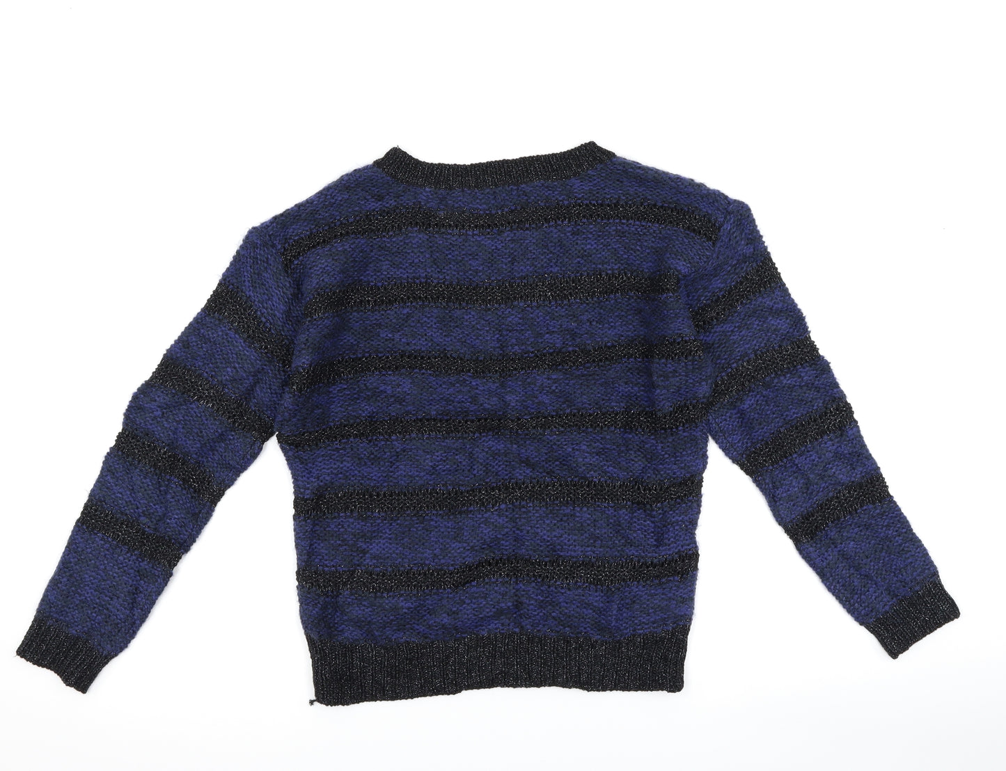 George Womens Blue Striped  Pullover Jumper Size 10