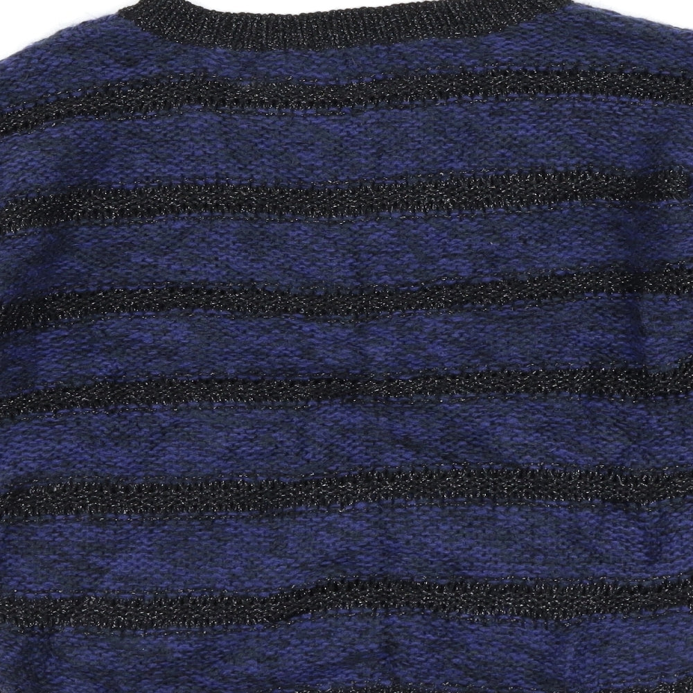 George Womens Blue Striped  Pullover Jumper Size 10