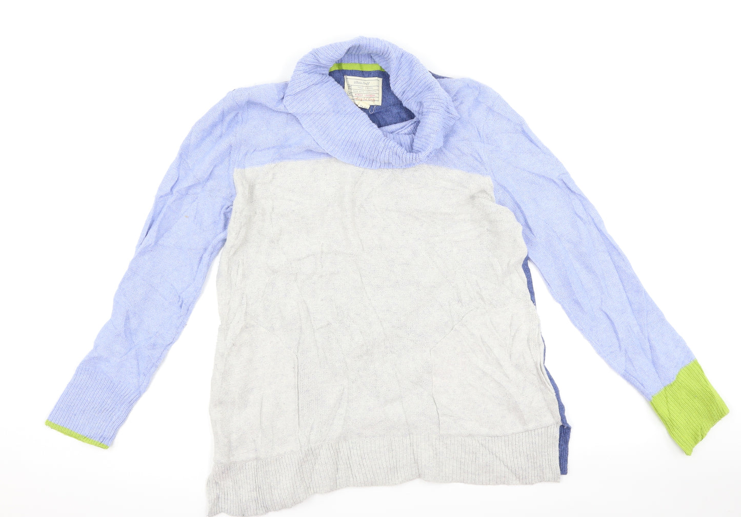 White Stuff Womens Blue Striped  Pullover Jumper Size 14