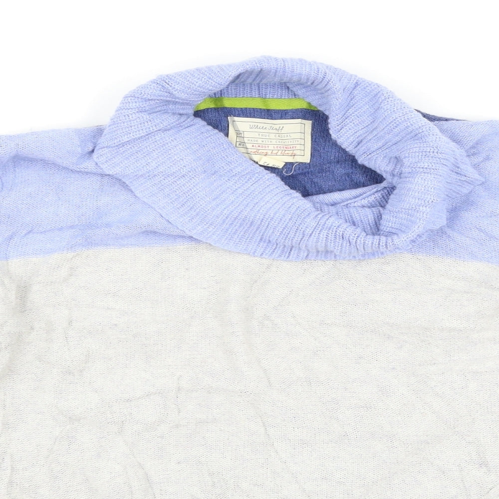 White Stuff Womens Blue Striped  Pullover Jumper Size 14