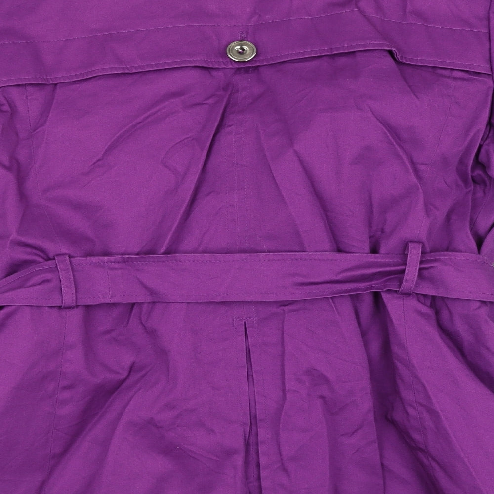 bm Collection Womens Purple   Pea Coat Coat Size 20