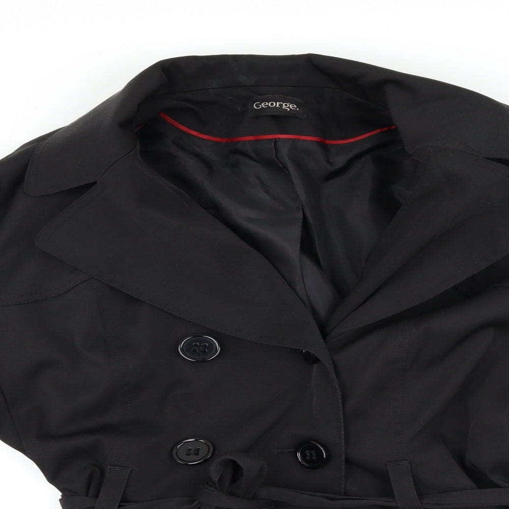 George Womens Black   Pea Coat Coat Size 20