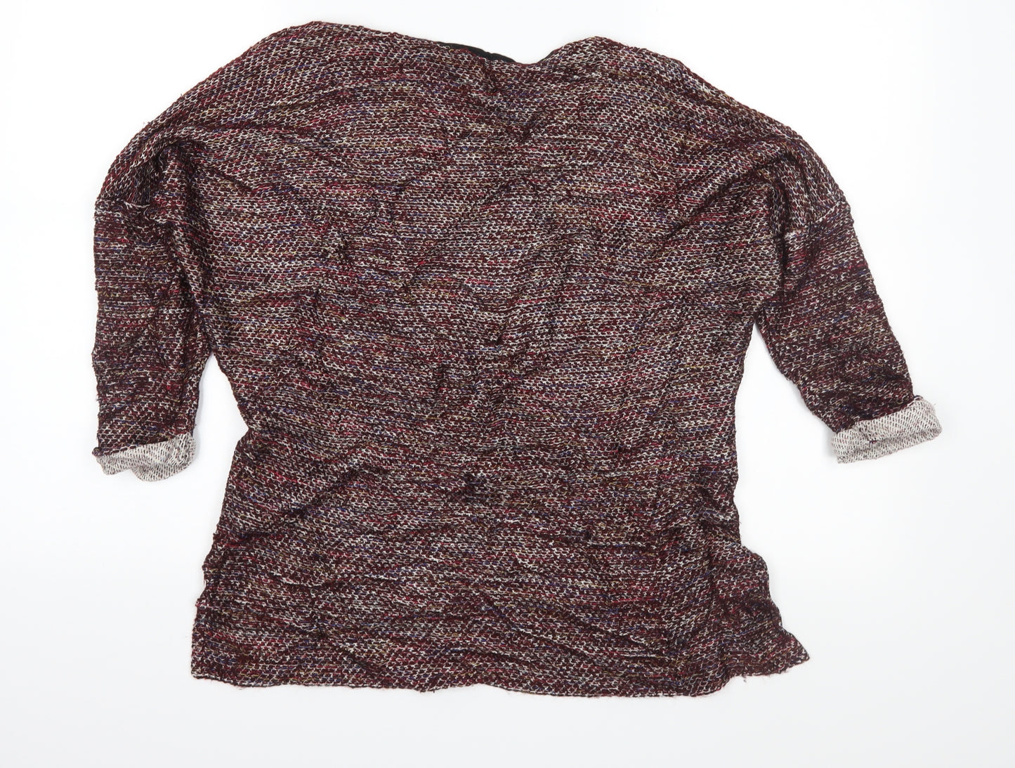 Topshop Womens Brown  Knit Pullover Jumper Size 8