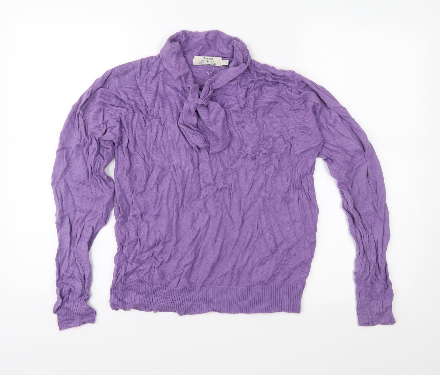 Honor Millburn Womens Purple  Knit Pullover Jumper Size M