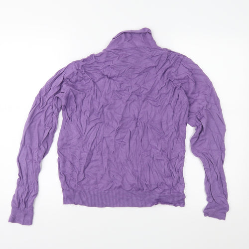 Honor Millburn Womens Purple  Knit Pullover Jumper Size M