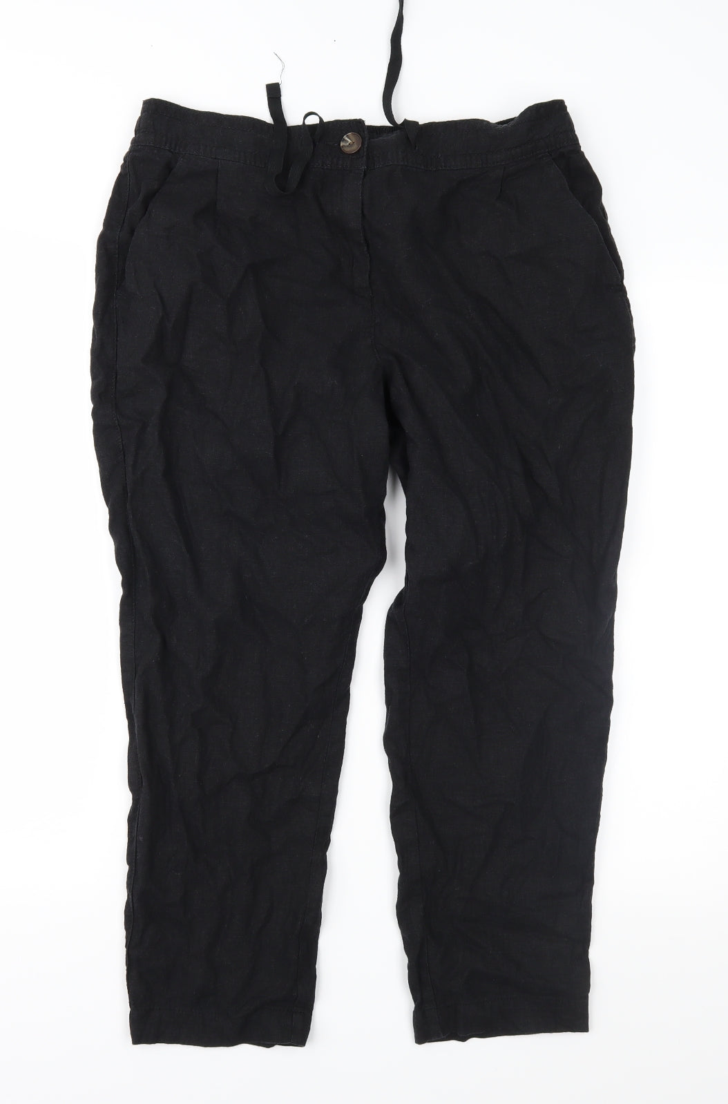 NEXT Womens Black   Trousers  Size 16 L26 in
