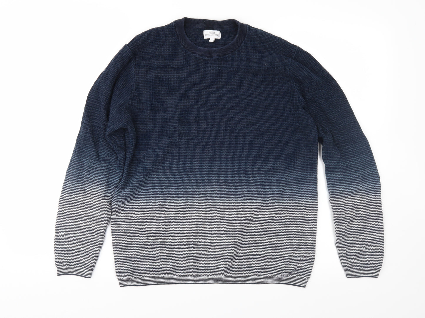 NEXT Mens Blue  Knit Pullover Jumper Size M