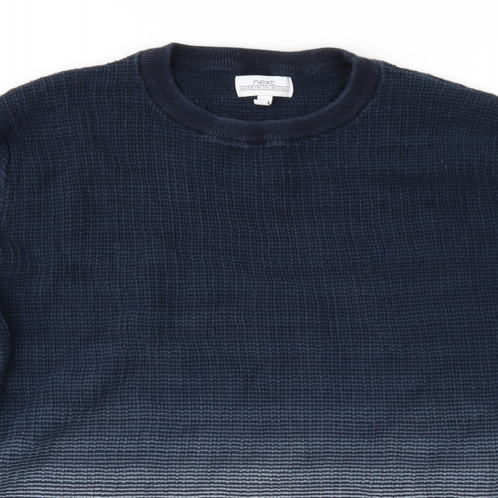 NEXT Mens Blue  Knit Pullover Jumper Size M