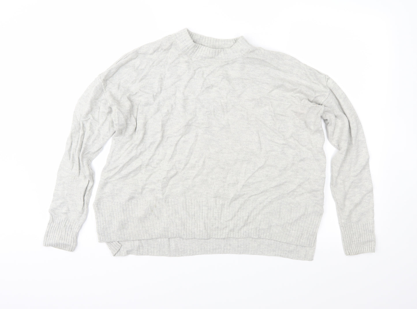 H&M Womens Grey  Knit Pullover Jumper Size XS