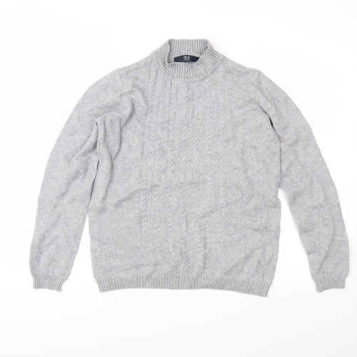 EWM Womens Grey  Knit Pullover Jumper Size S