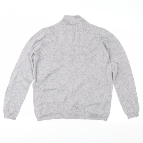 EWM Womens Grey  Knit Pullover Jumper Size S