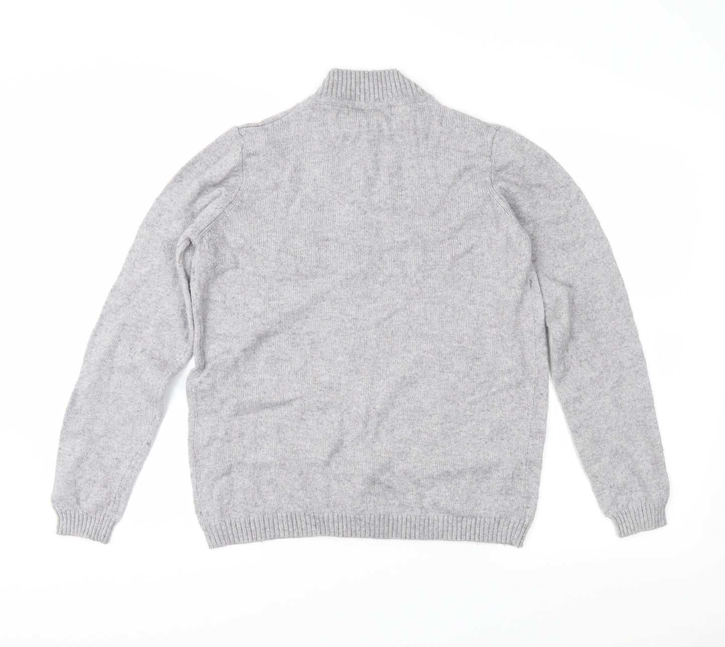 EWM Womens Grey  Knit Pullover Jumper Size S