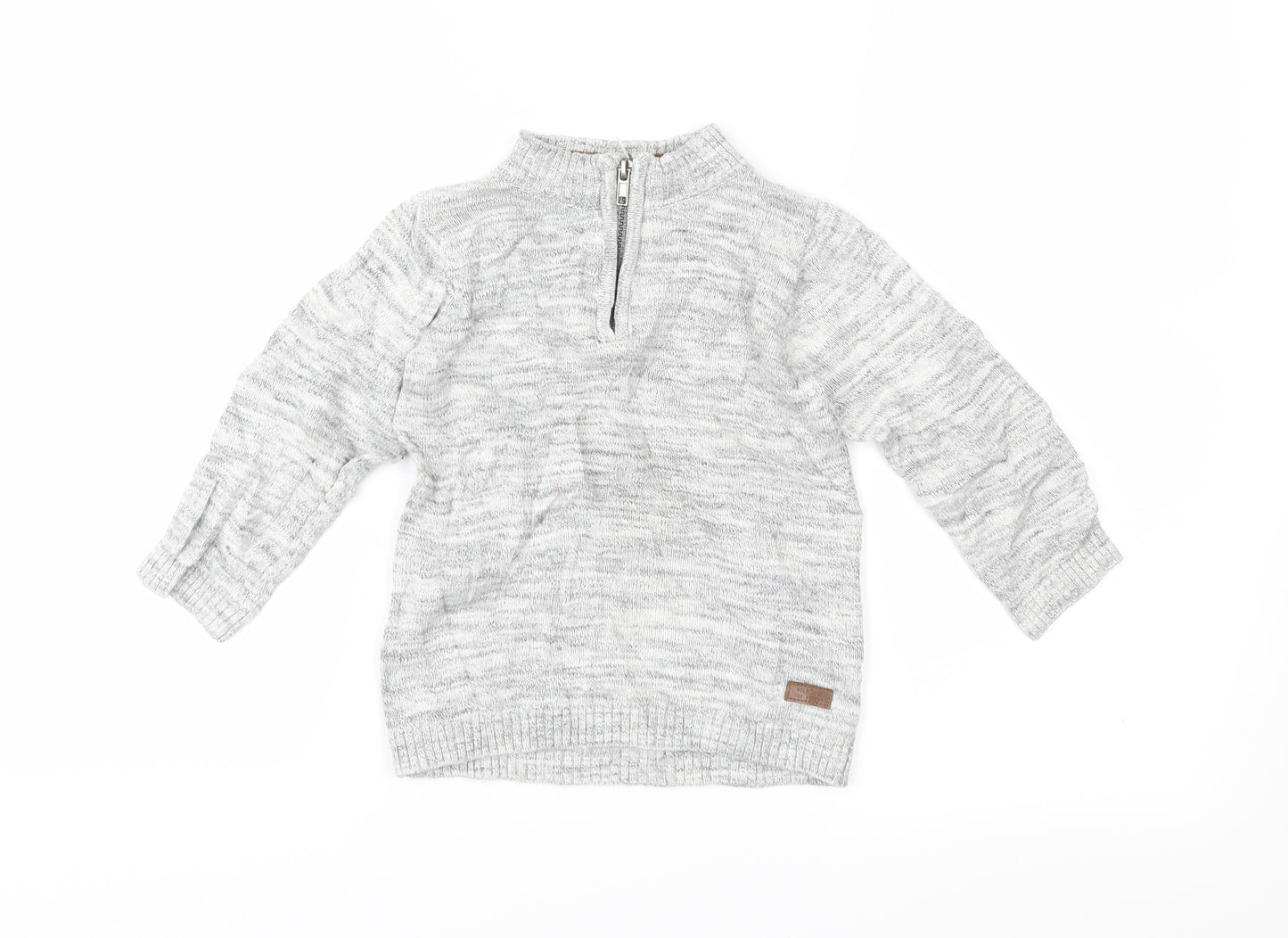 H&M Boys Grey  Knit Pullover Jumper Size 18-24 Months