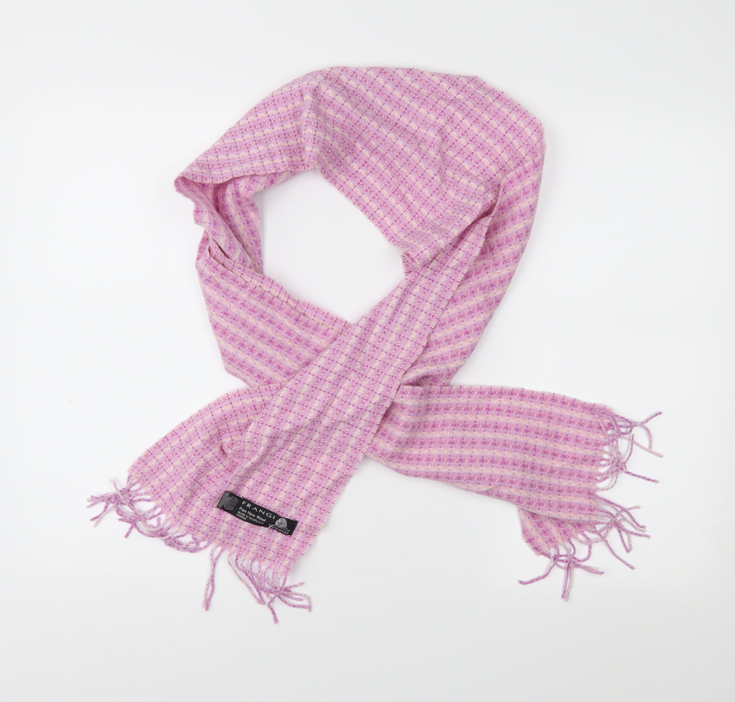 Frangi Womens Pink Check   Scarf