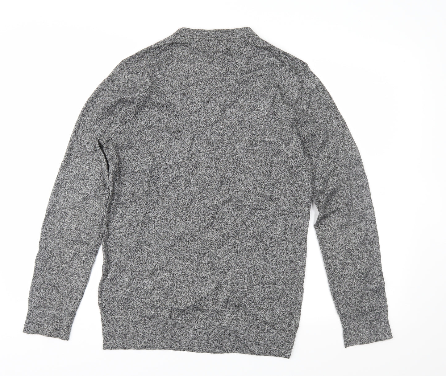 H&M Mens Grey  Knit Pullover Jumper Size S