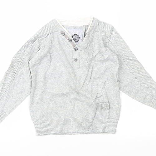 NEXT Boys Grey  Rayon Pullover Jumper Size 3 Years