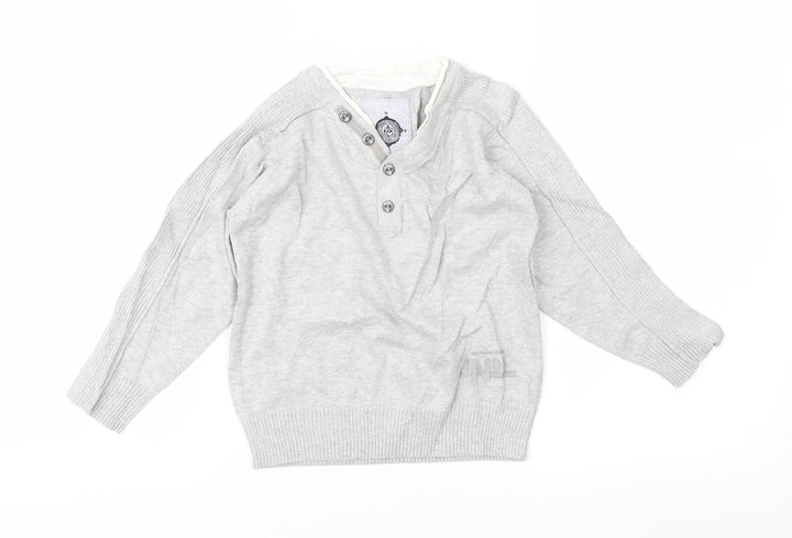 NEXT Boys Grey  Rayon Pullover Jumper Size 3 Years