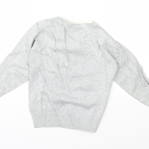 NEXT Boys Grey  Rayon Pullover Jumper Size 3 Years