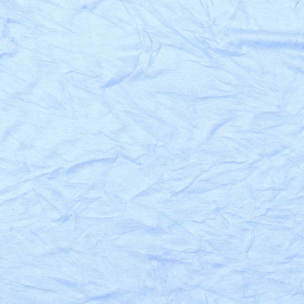 M&Co Womens Blue Floral Knit Pullover Jumper Size 16