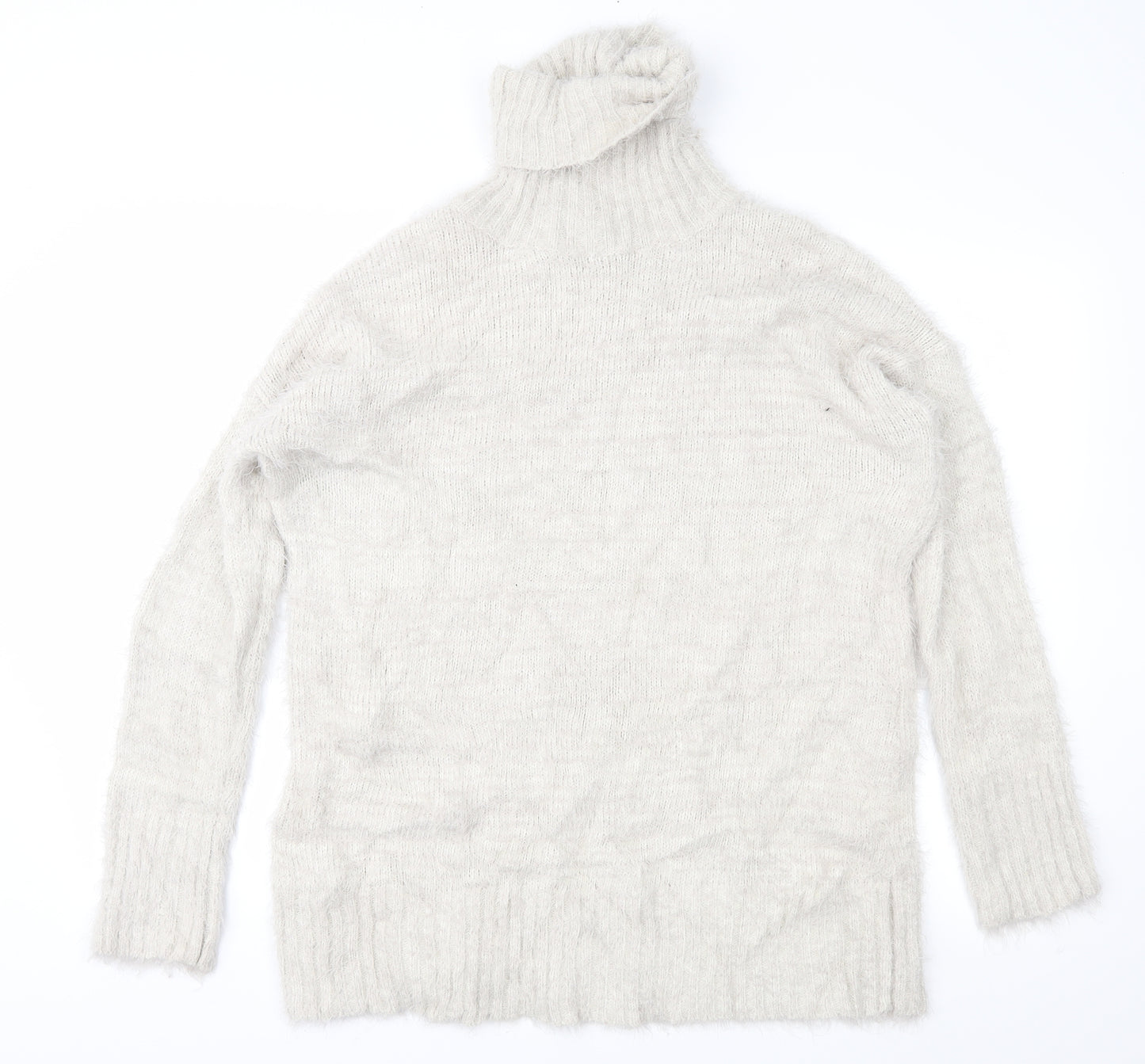 Missguided Womens Beige  Knit Pullover Jumper Size 8