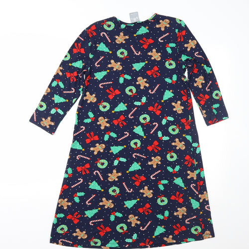 George Womens Blue Geometric Jersey  Dress Size XS