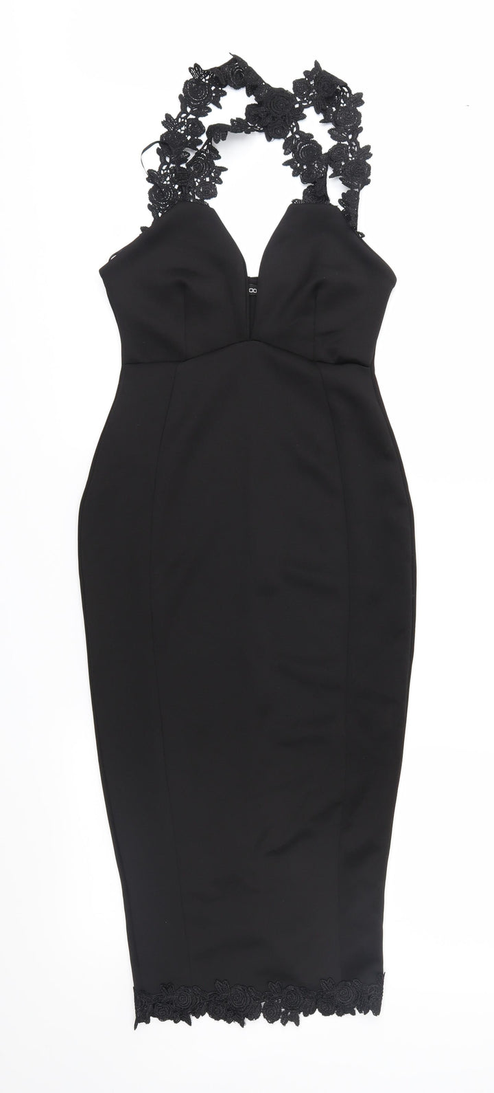 Boohoo Womens Black Sheath Size 8