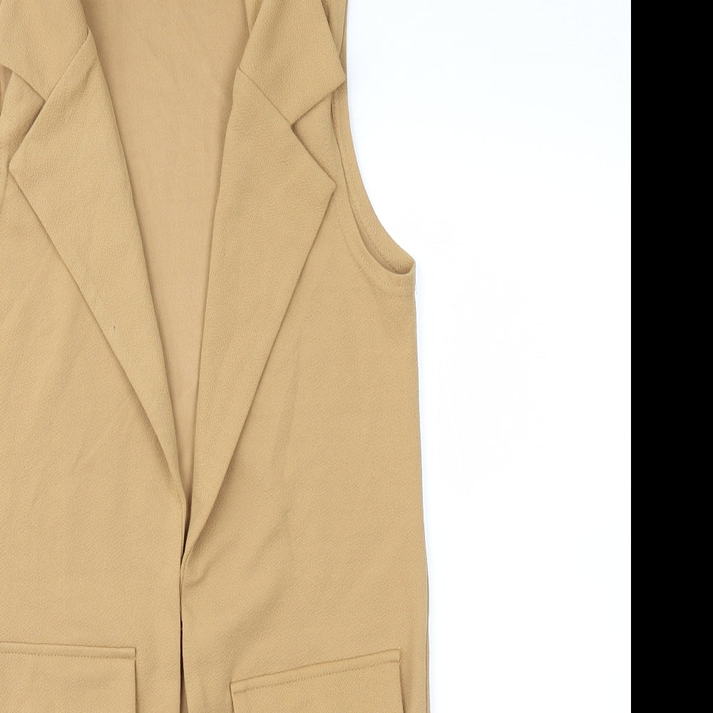 New Look Womens Brown   Jacket Waistcoat Size 8