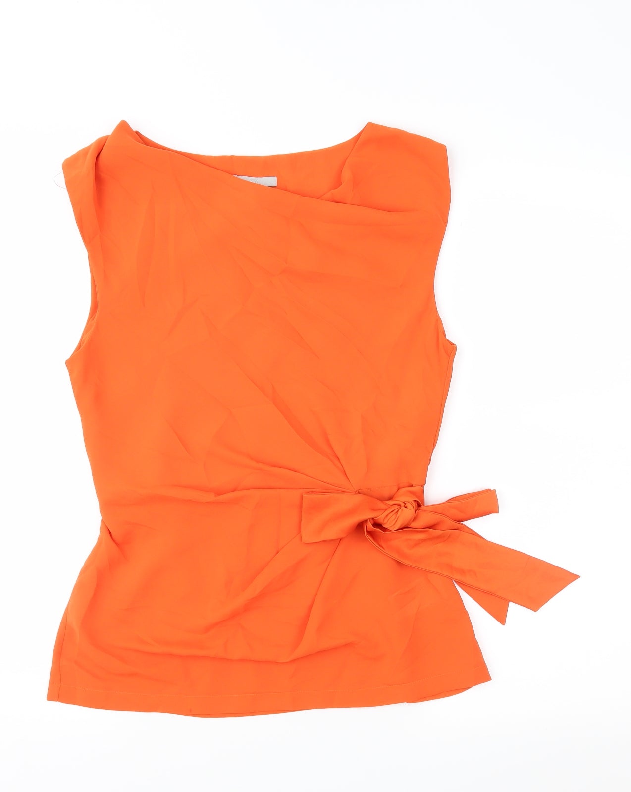 H&M Womens Orange   Basic Blouse Size 6