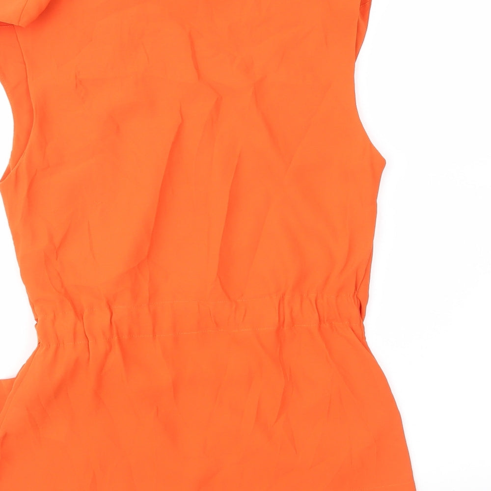 H&M Womens Orange   Basic Blouse Size 6