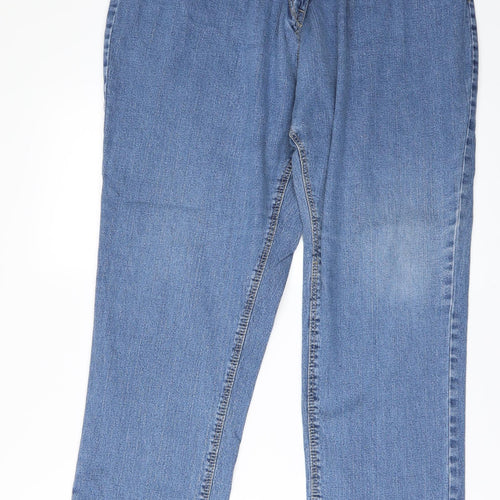Ellie Womens Blue  Denim Straight Jeans Size 42 in L27 in