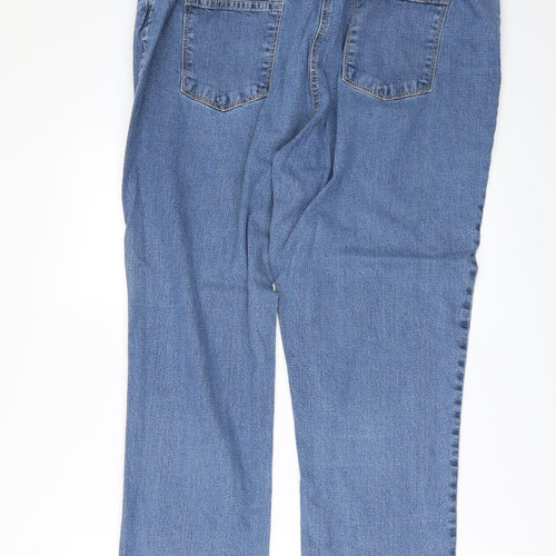 Ellie Womens Blue  Denim Straight Jeans Size 42 in L27 in