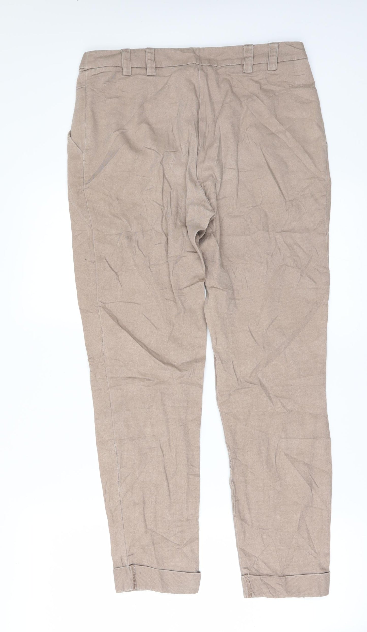 New Look Womens Beige   Trousers  Size 10 L27 in
