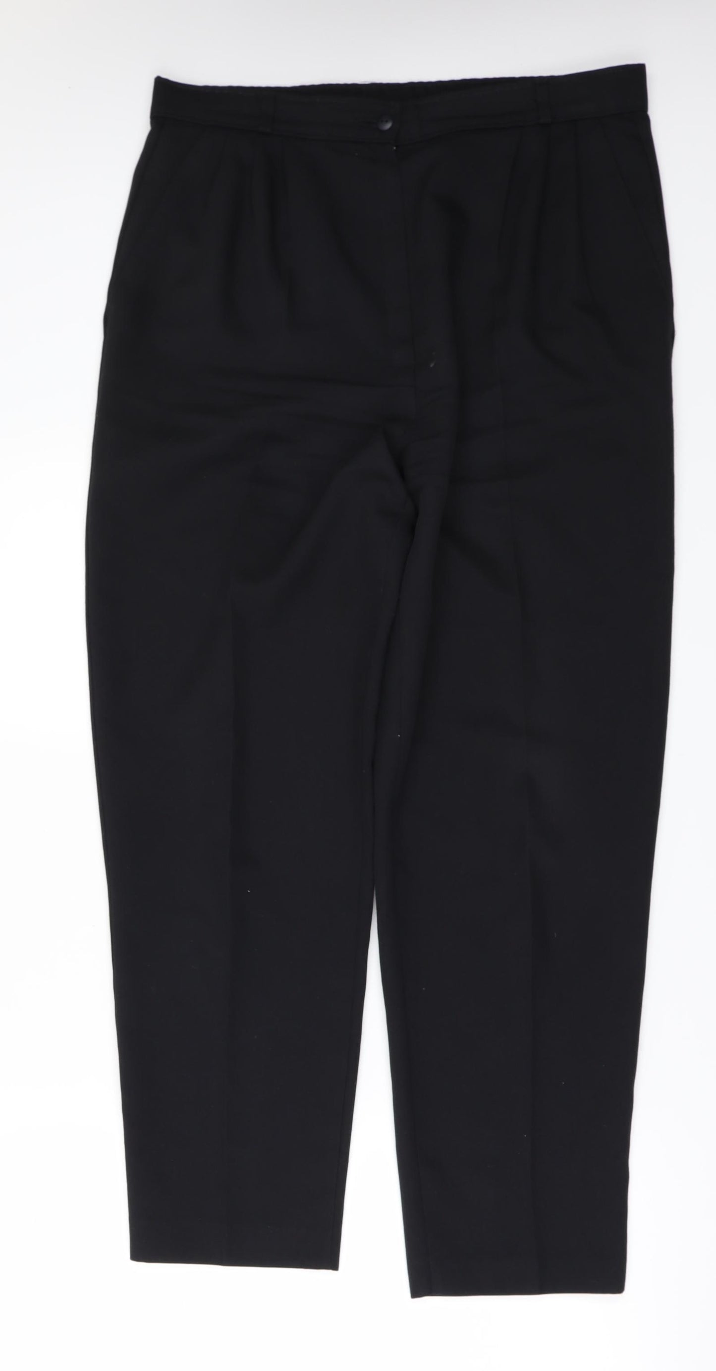 BHS Womens Black   Trousers  Size 14 L27 in