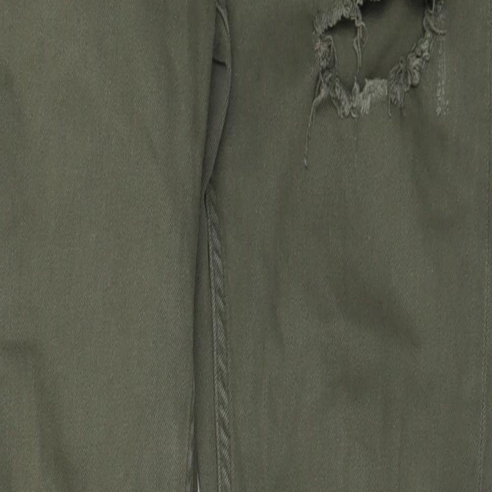H&M Womens Green  Denim Skinny Jeans Size 28 in L32 in