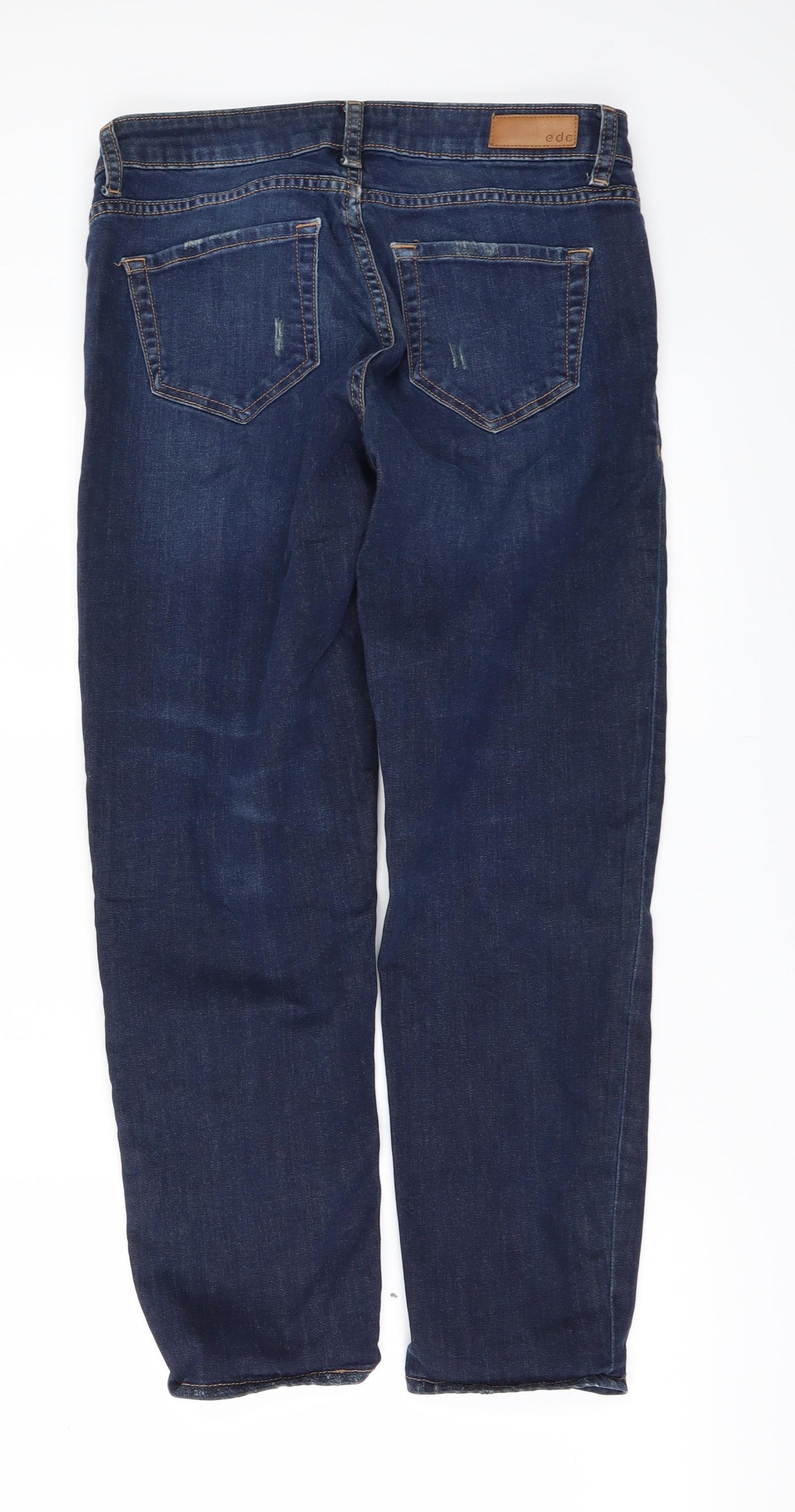 EDC Womens Beige  Denim Straight Jeans Size 30 in L26 in