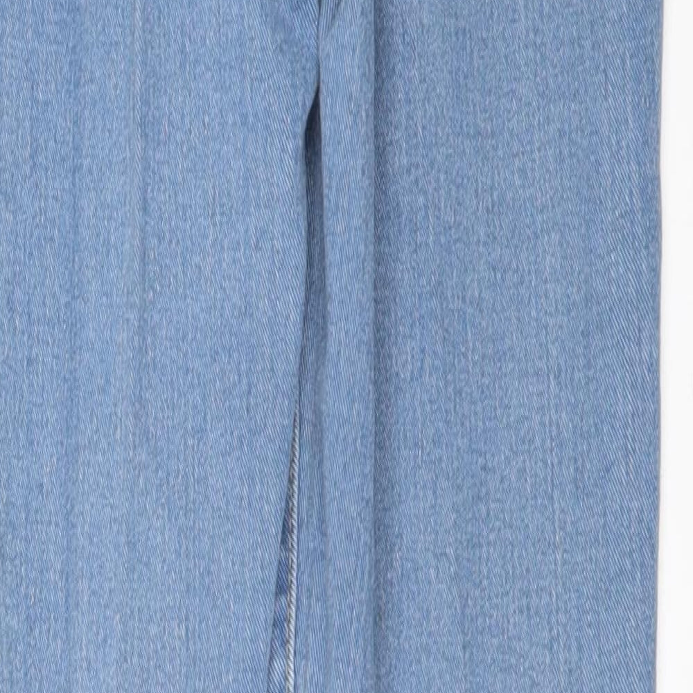 PRETTYLITTLETHING Womens Blue  Denim Skinny Jeans Size 4 L29 in