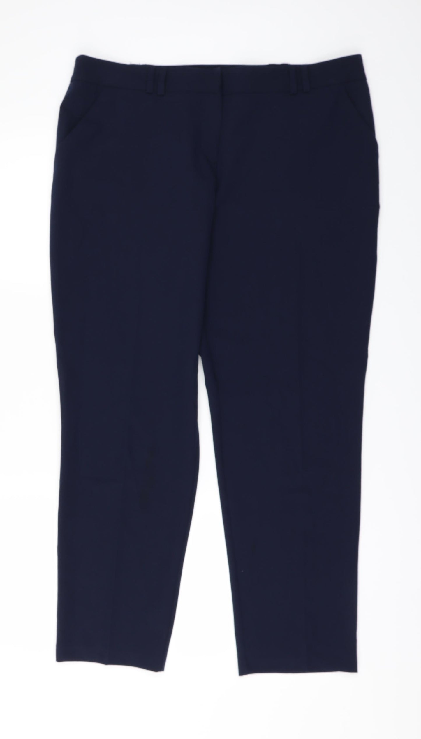 Dorothy Perkins Womens Blue   Trousers  Size 14 L27 in