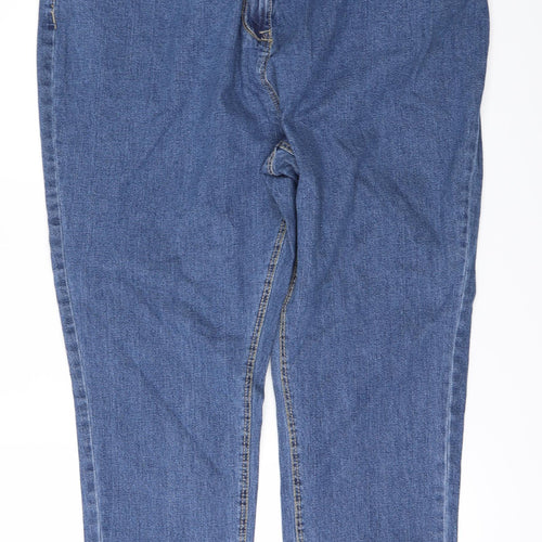 Anthology Womens Blue  Denim Straight Jeans Size 24 L27 in