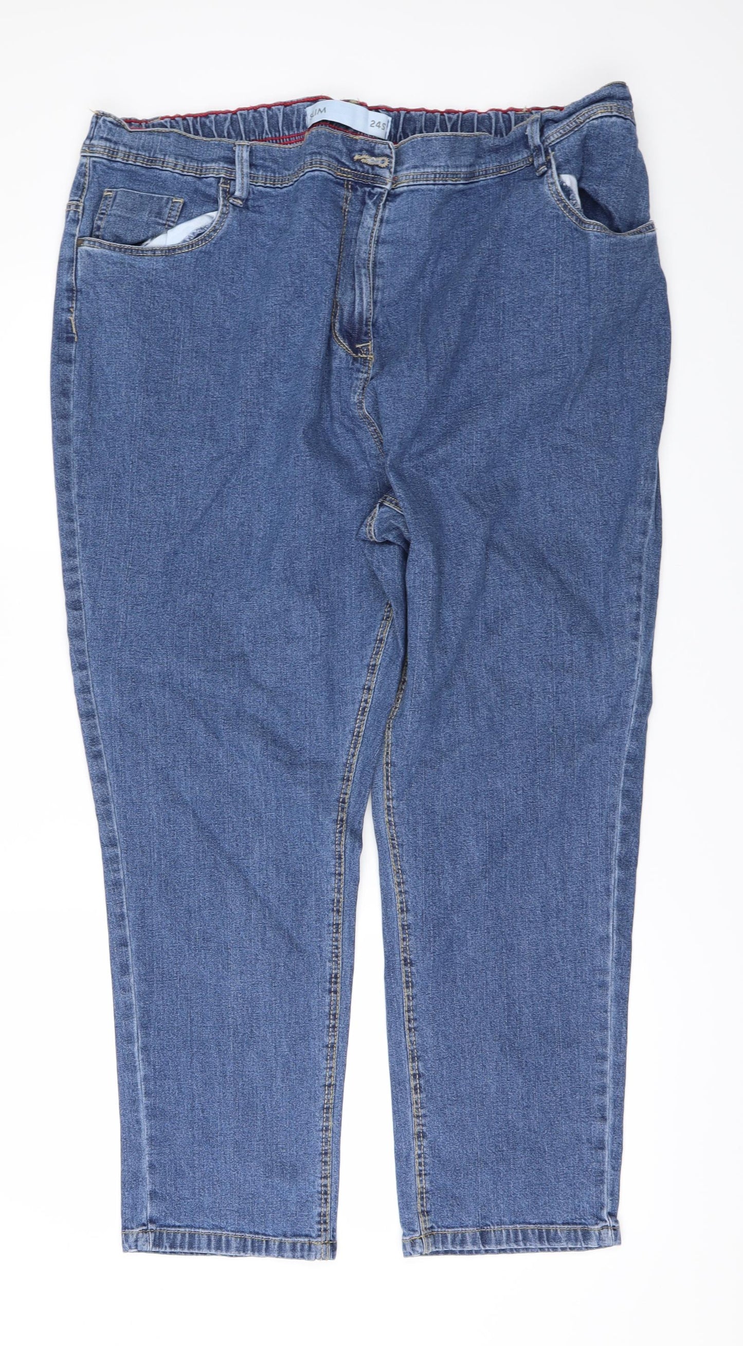 Anthology Womens Blue  Denim Straight Jeans Size 24 L27 in